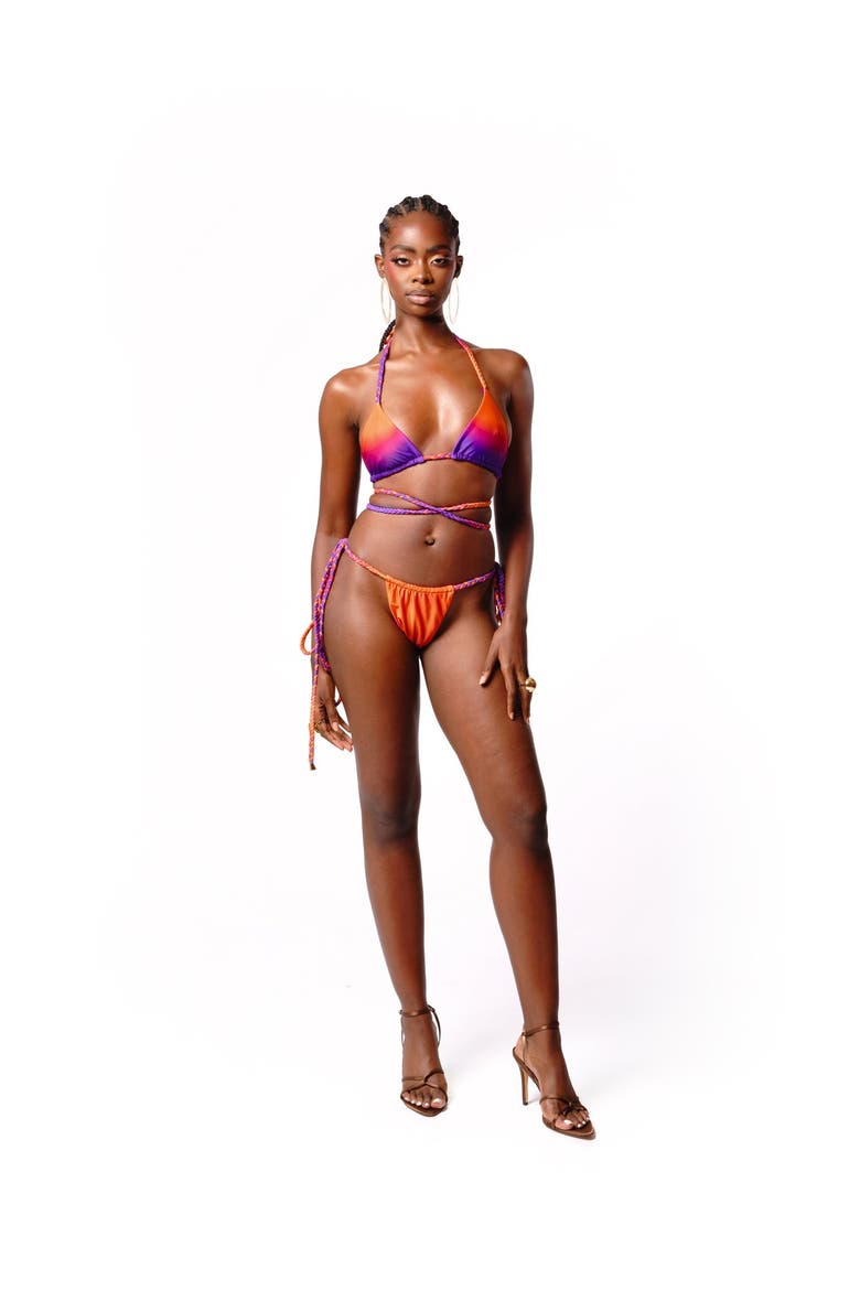 Luna Reversible Bikini Top, Main, color, Orange
