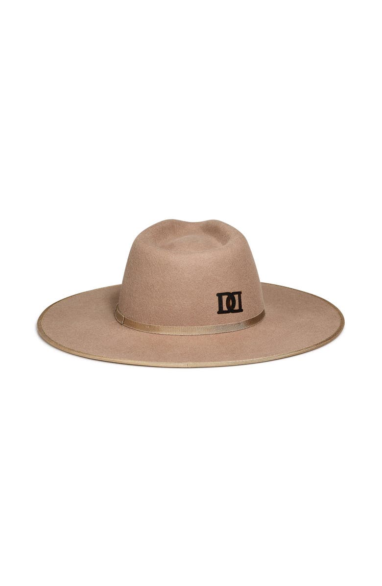 DESERI Flat Brim Hat, Main, color, Tan
