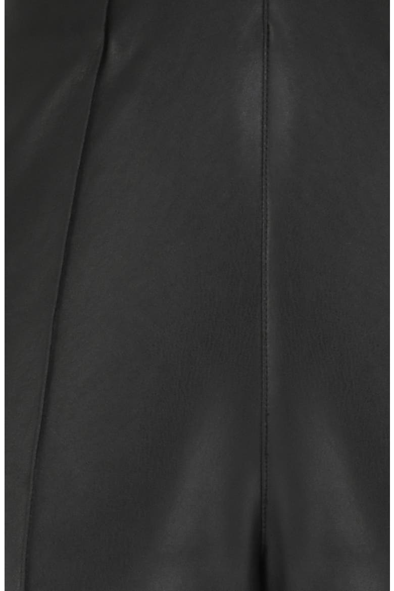 Elenaora Faux Leather Trousers, Alternate, color, BLACK