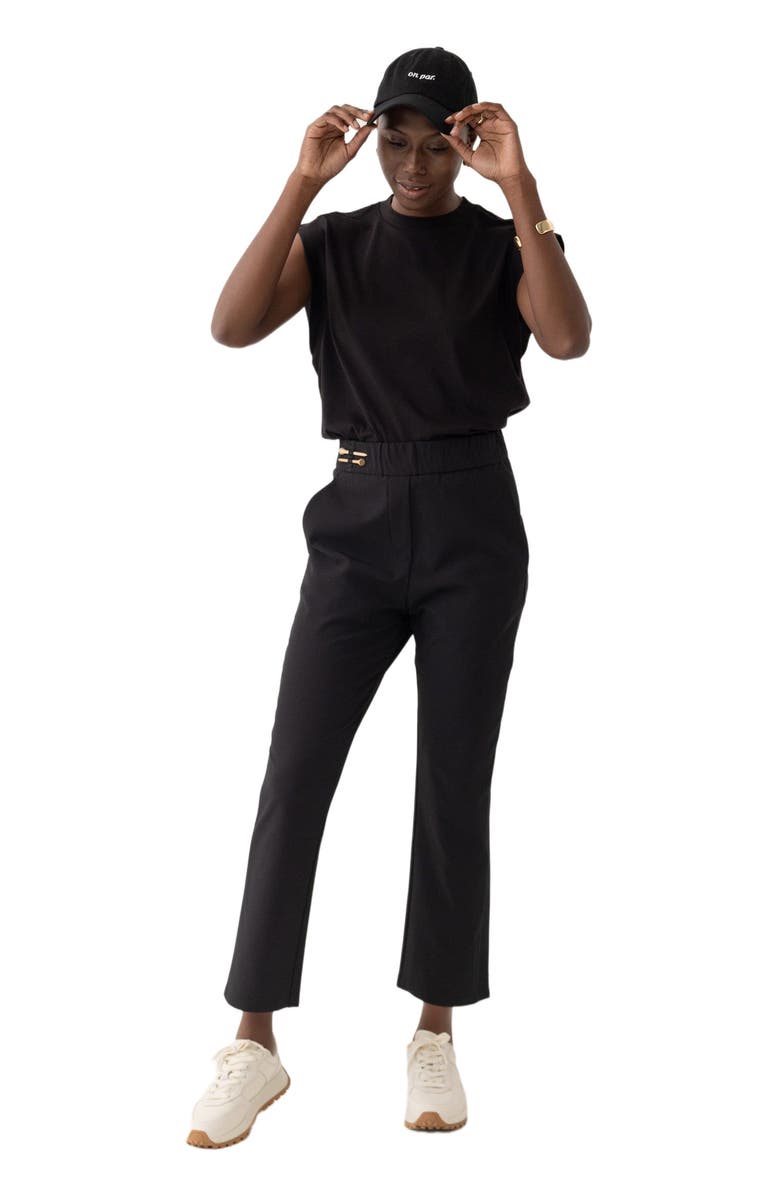 Honors The Pant with Tuxedo Stripe, Alternate, color, Black