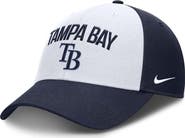 Nike Men's Nike White/Navy Tampa Bay Rays Club Performance Adjustable Hat