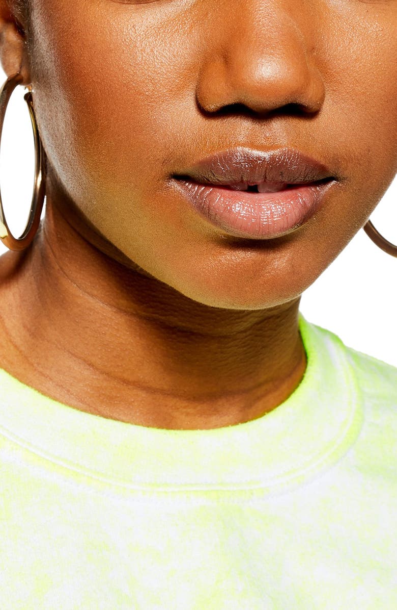 Topshop Fluorescent Washed Sweatshirt, Alternate, color,
