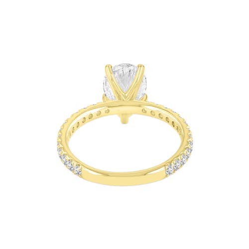 Luvmyjewelry Rania 14k Yellow Gold Pear Lab Grown Diamond Hidden Halo Engagement Ring In 14k Yellow Gold
