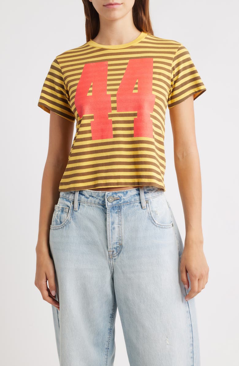 Daydreamer 44 Stripe Crop Graphic T-Shirt, Main, color, 