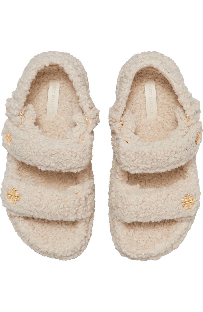 Tory Burch Kira Faux Shearling Sport Sandal, Alternate, color,