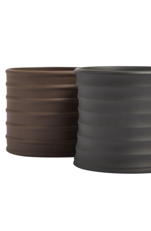 Wedgwood X Jw Anderson Set Of Two Stoneware Mugs In Brown