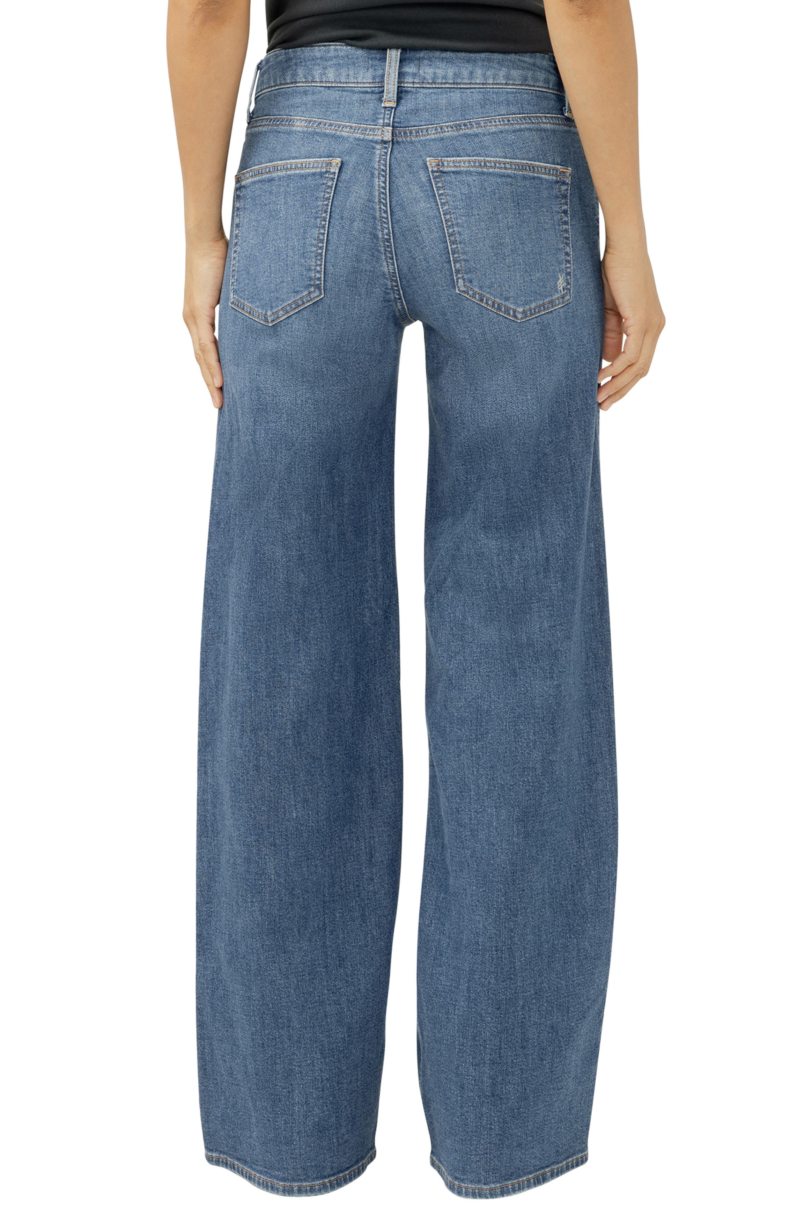 Suki Curvy Mid Rise Wide Leg Jeans - image 2