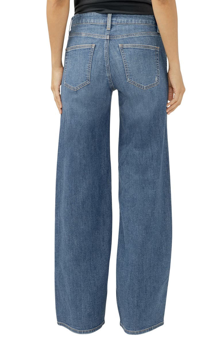 Silver Jeans Co. Suki Curvy Mid Rise Wide Leg Jeans, Alternate, color, 