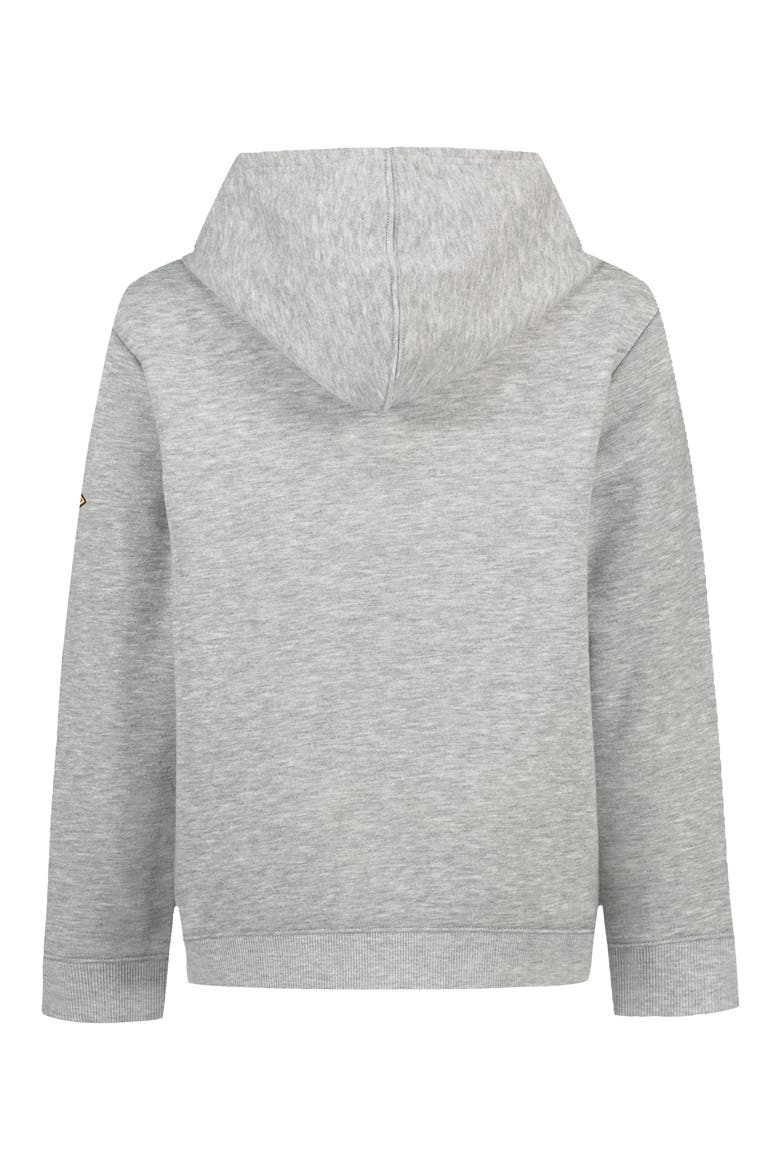 Kids' Camp Patches Graphic Hoodie, Alternate, color, MOD GRAY