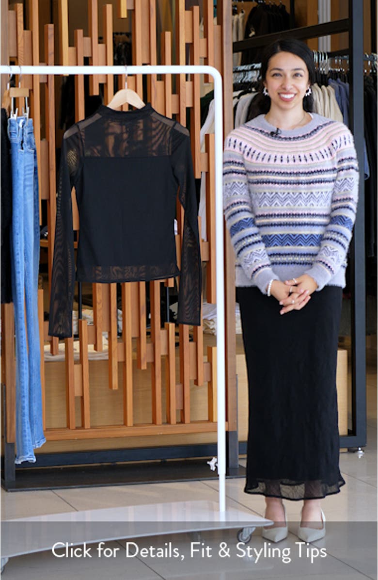 Luca Long Sleeve Mesh Top, sales video thumbnail