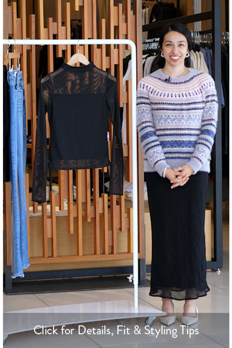 Luca Long Sleeve Mesh Top video