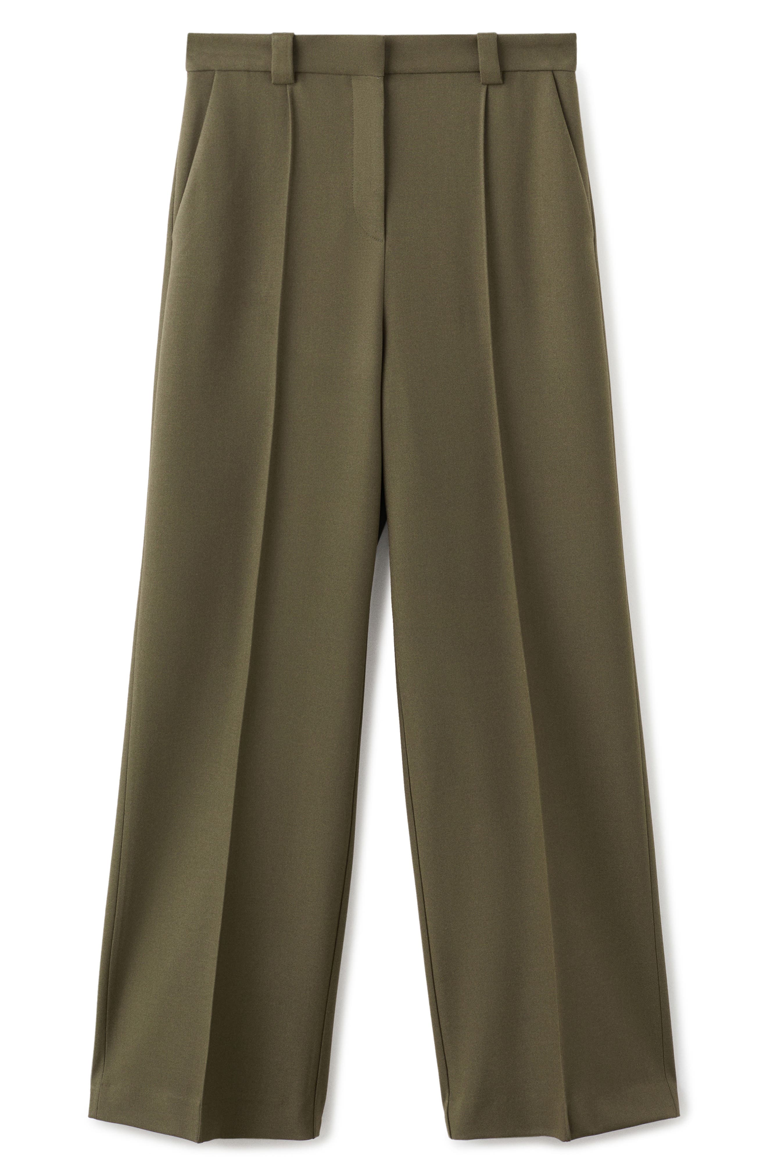 Pleated Straight Leg Pants - image 2