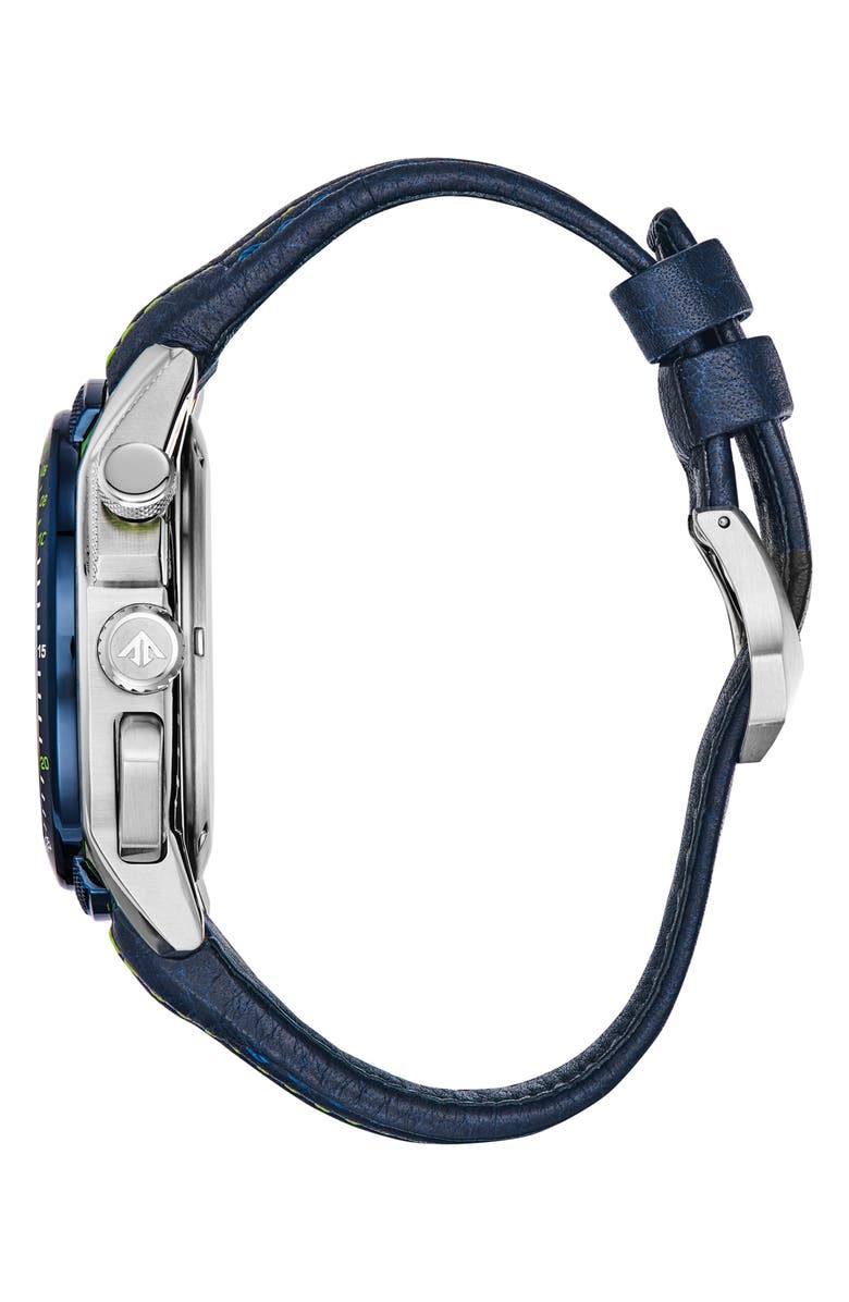 Citizen Pro Master Eco-Drive Leather Strap Watch, 46mm, Alternate, color, 