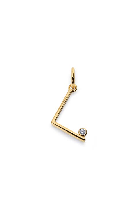 Lab Grown Diamond Initial Pendant