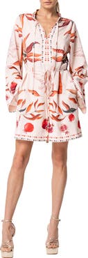 CIEBON Mariam Print Long Sleeve Dress
