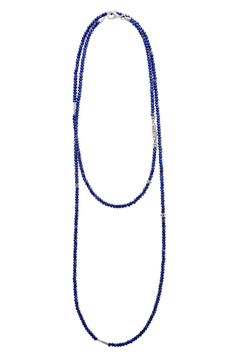 Caviar Icon Station Necklace, Alternate, color, SILVER
