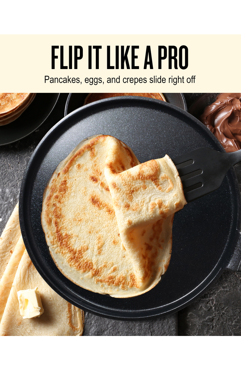 Alva Energy 11-inch Nonstick Pancake Griddle Pan, Alternate, color, Black