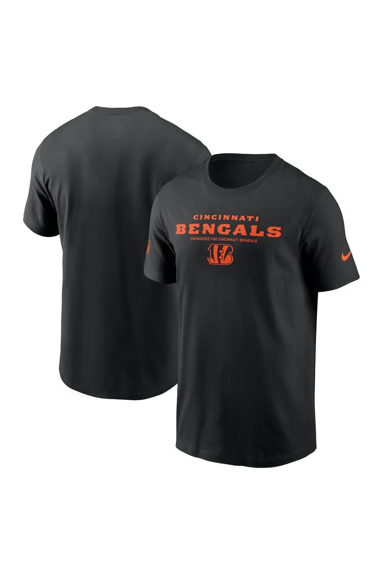 Men's Nike Black Cincinnati Bengals Sideline Performance T-Shirt, Alternate, color, Black