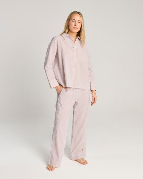 The Seersucker Boxy Long Sleeve Shirt