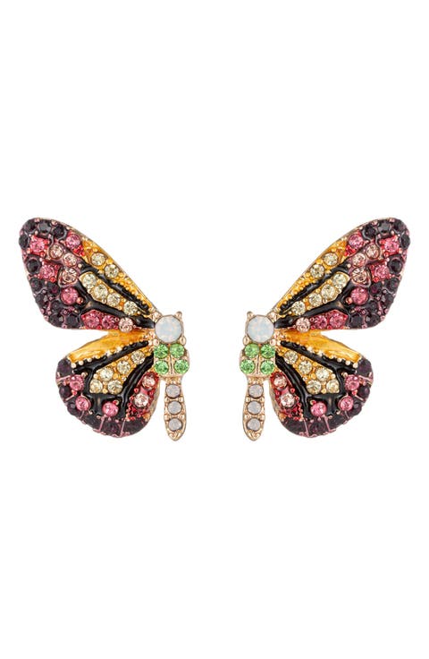 Luxe Collection Monarch Orange Butterfly Earrings