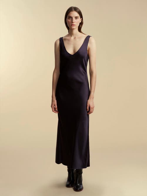Marina Moscone High-rise Wide-leg Crepe Trousers In Navy