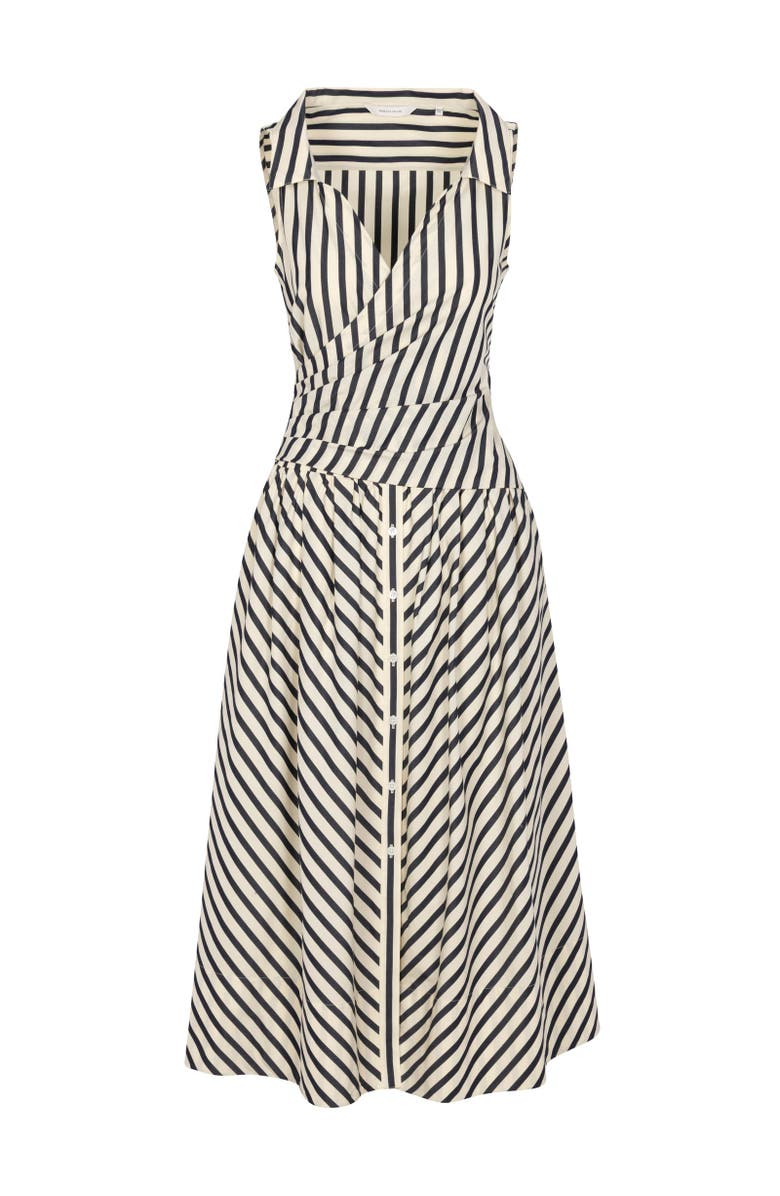 Rebecca Taylor Isla Stripe Poplin Dress, Alternate, color, Cream Stripe