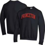 Champion Men's Champion  Black Princeton Tigers Basic Arch Fleece Pullover Sweatshirt