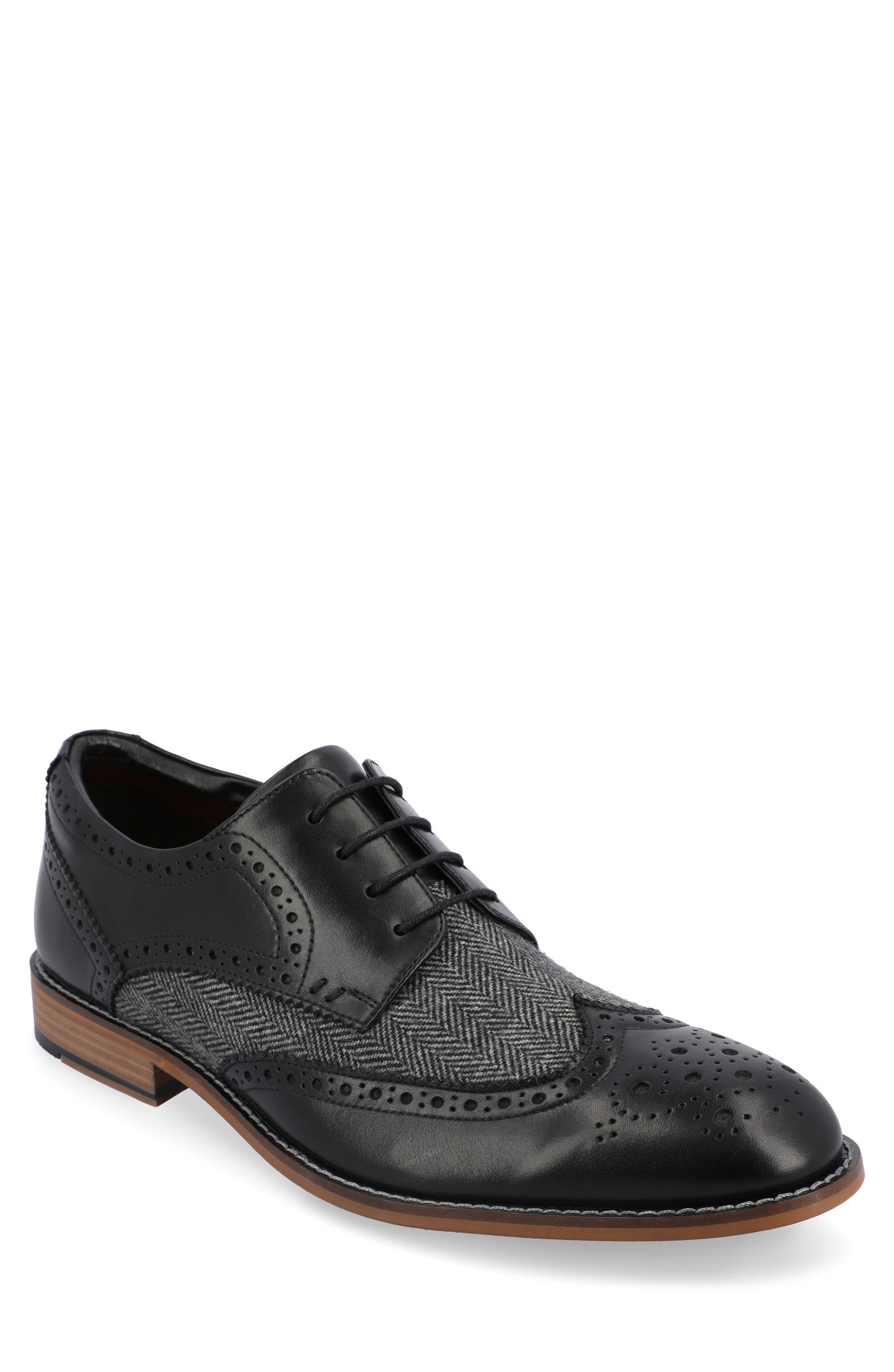Thomas & Vine Filmore Herringbone Wingtip Derby