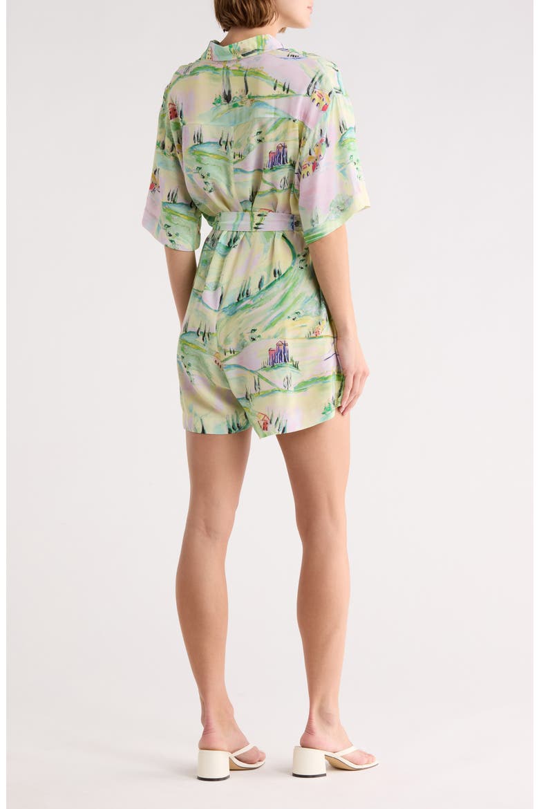 Ulla Tie Waist Romper, Alternate, color, VALDORCIA