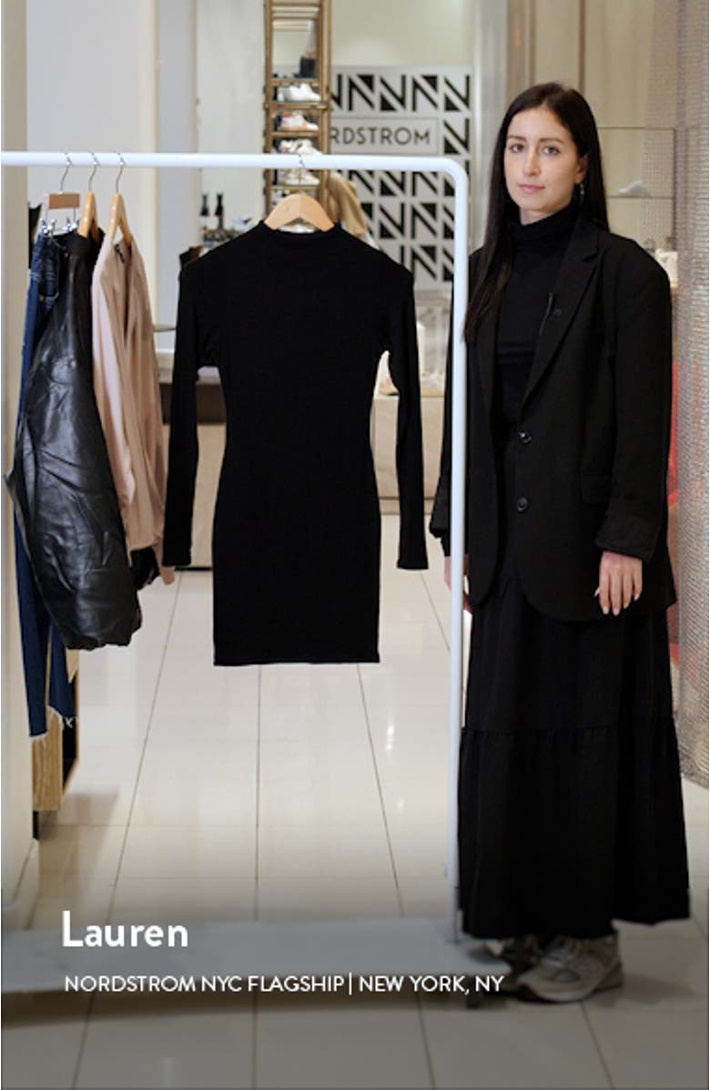 Figure It Out Long Sleeve Body-Con Minidress, sales video thumbnail