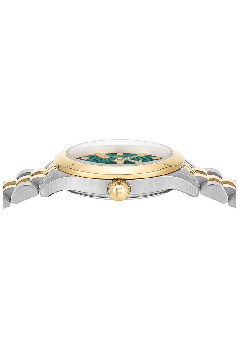 Duo Mini Bracelet Watch, 25mm, Alternate, color, TWO TONE