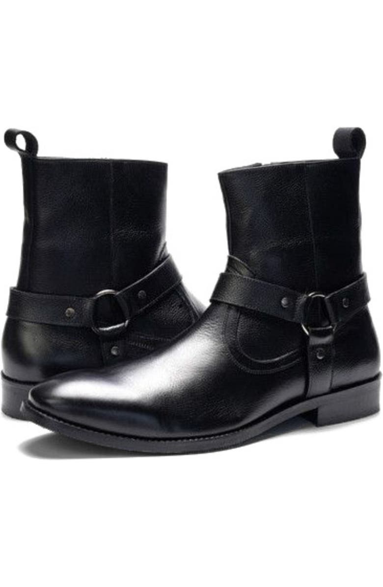 A. Veer Westin Harness Boot, Alternate, color, Black Leather