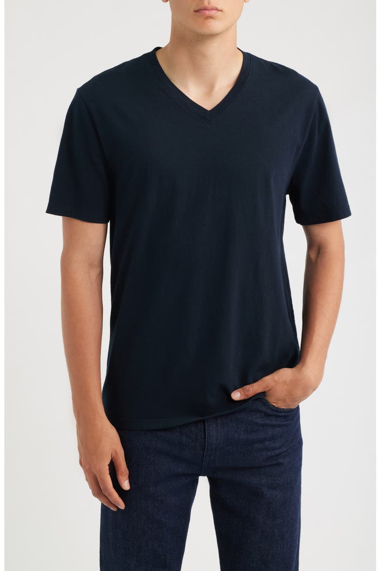Regular Fit Garment Dyed V-Neck T-Shirt, Main, color, WASHED COASTAL