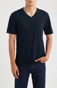 Vince Regular Fit Garment Dyed V-Neck T-Shirt