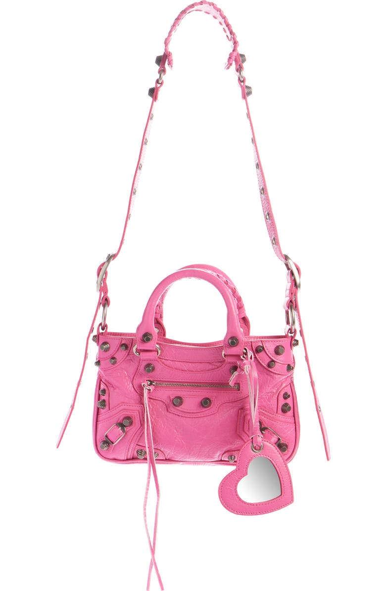 Balenciaga Small Neo Cagole Leather Tote, Alternate, color,