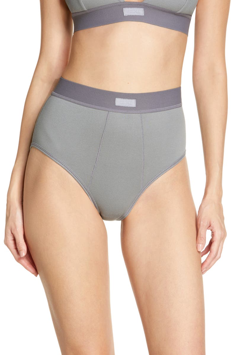SKIMS Stretch Cotton High Waisted Briefs, Main, color,