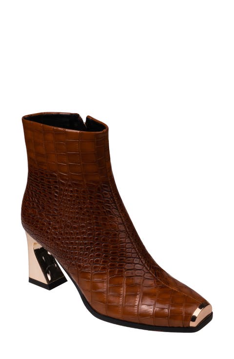 Lima Croc Embossed Boot (Women)