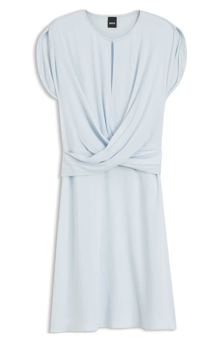 BOSS Devari Wrap Bodice Dress, Alternate, color, Pale Lagoon