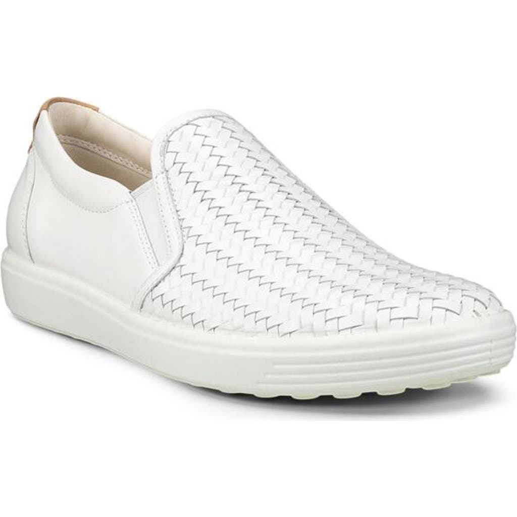 Ecco Soft 7 Slip-on Sneaker In White