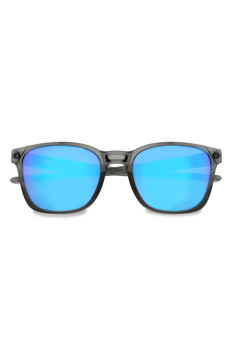 Oakley Ojector 55mm Prizm<sup>™</sup> Polarized Irregular Sunglasses, Alternate, color, Grey Smoke