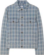 Burberry Check Denim Jacket
