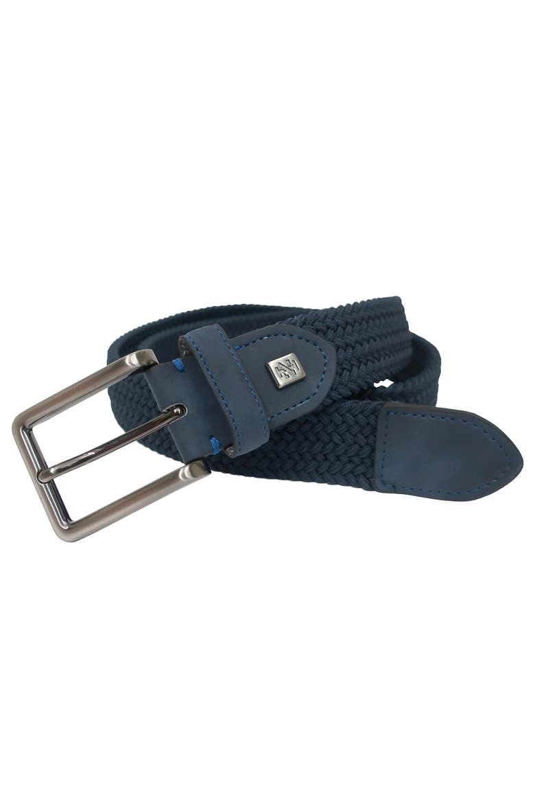 Golf Woven Stretch Belt, Main, color, Navy
