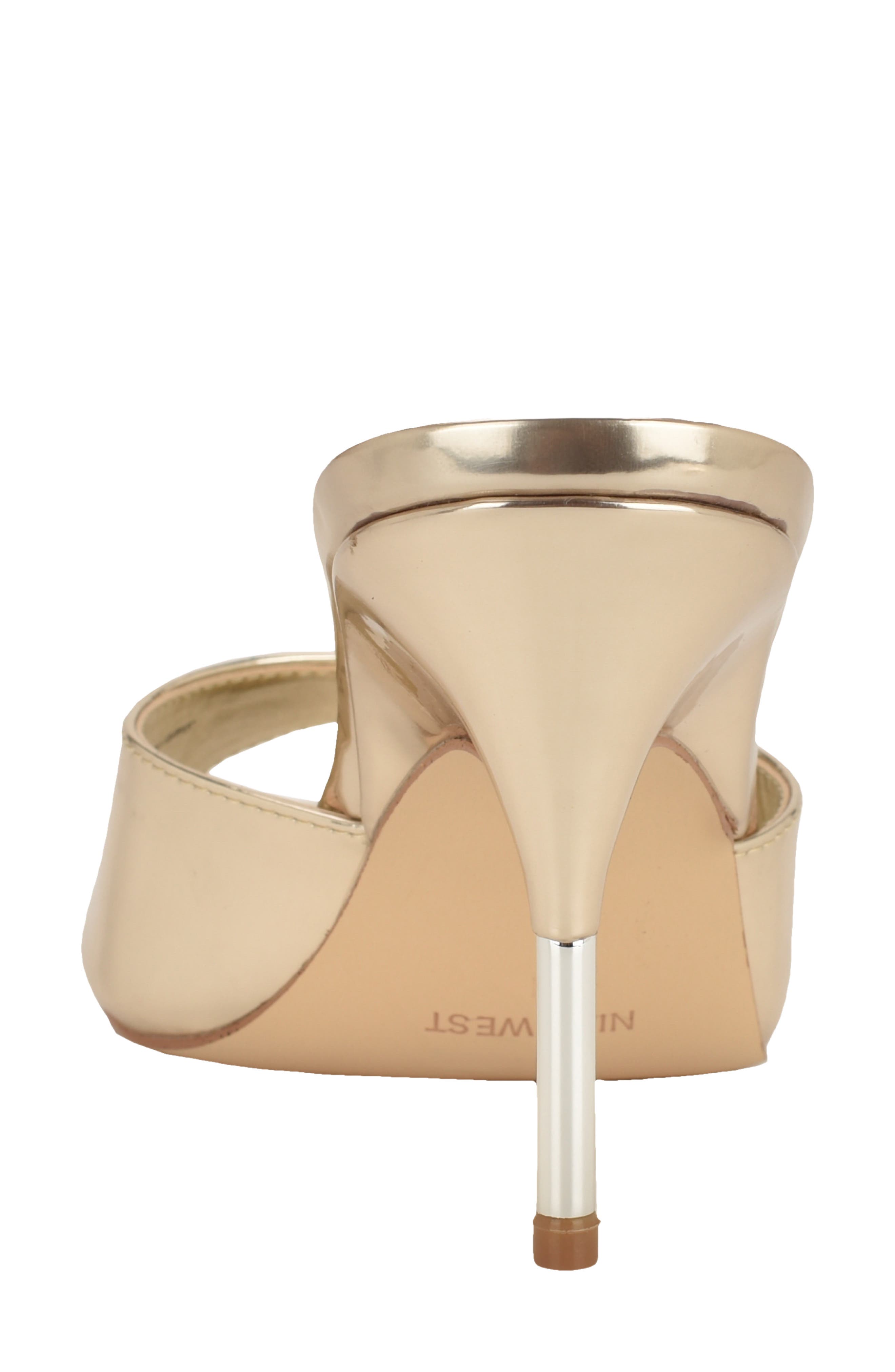 Vella Pointed Toe Slide Sandal, Alternate, color, GOLD