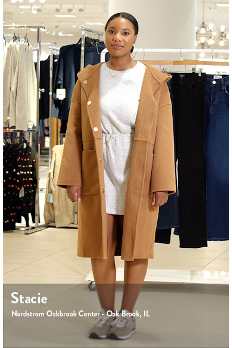 Sunday Morning Hooded Wool Blend Coat video