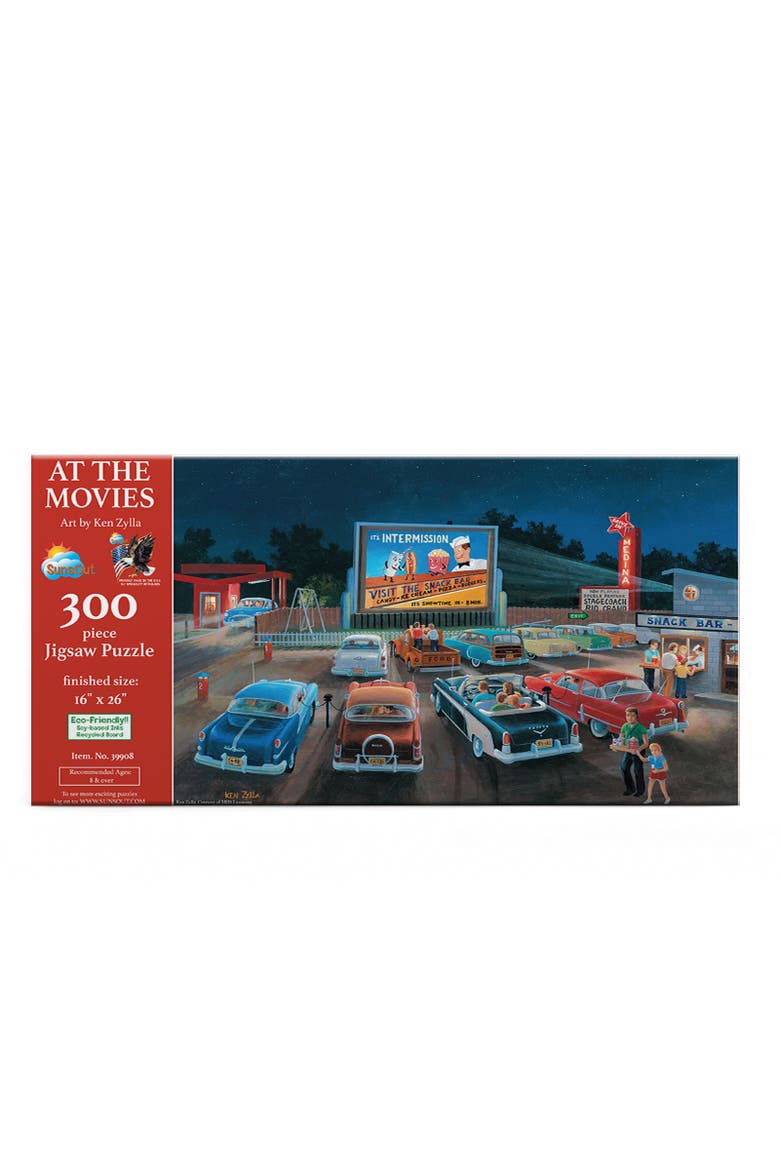 At the Movies 300 piece Jigsaw Puzzle for Adults, Alternate, color, Multicolor