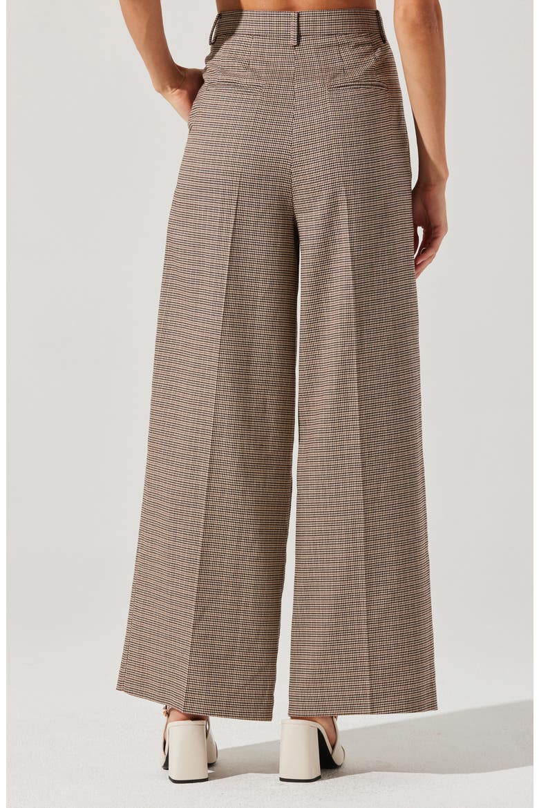 Houndstooth Check Wide Leg Pants, Alternate, color, BLACK BROWN MULTI