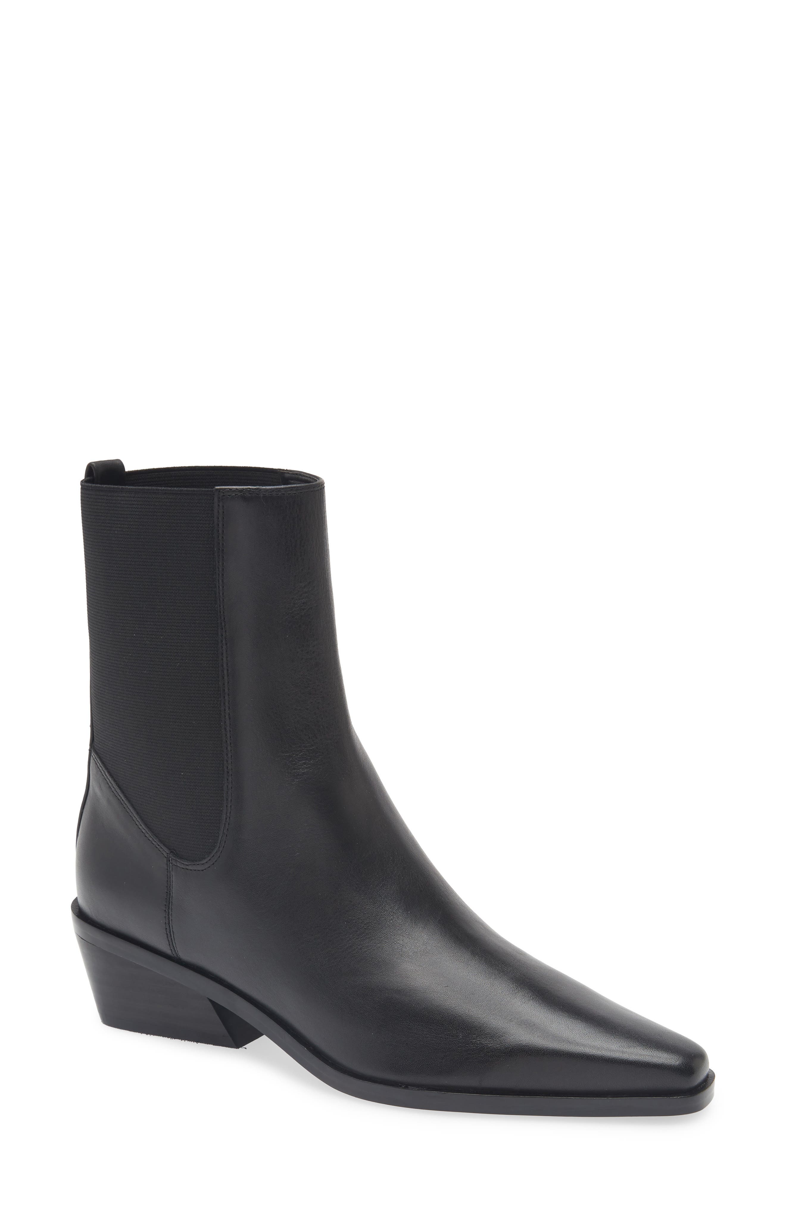 Nordstrom Ainsley Chelsea Boot, Main, color, Black