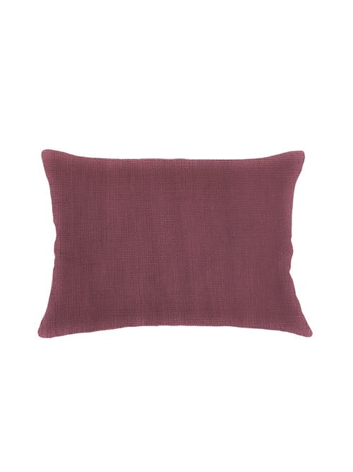 Anaya So Soft Linen Pillow With Down Alternative Insert In Maroon