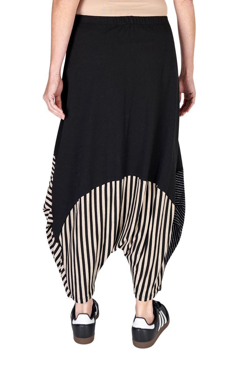 Alembika Patchwork harem- style oval silhouette pants, Alternate, color, 