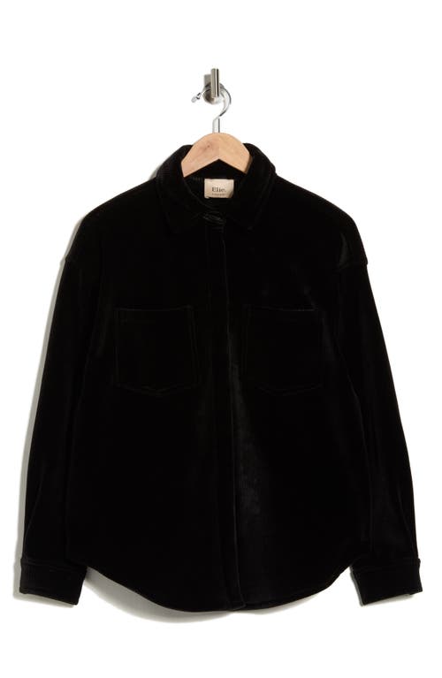 Elie Elie Tahari Corduroy Shirt Jacket In Black